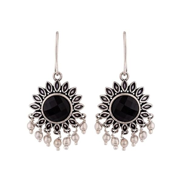 Voylla Work Essentials Round Cut Gem Earrings