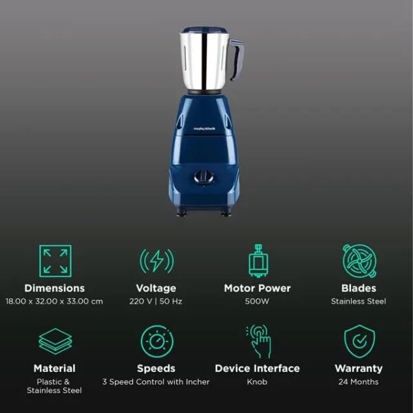 morphy richards champ neo 500W mixer grinder 640125